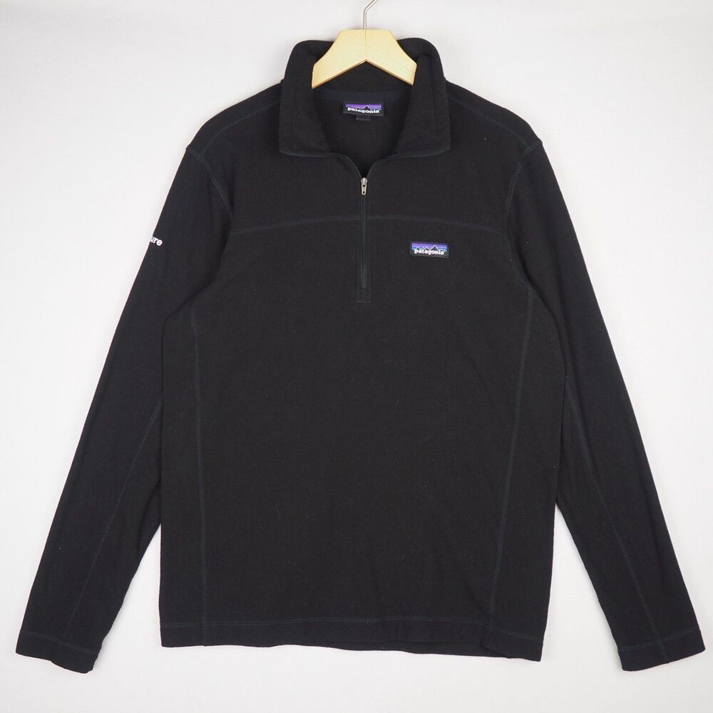 Patagonia Fleece 1/4 Zip Micro D Pullover Sweater Mens M Synchilla Coporate Logo